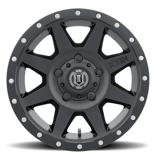 18x9 Icon Alloys Rebound Satin Black Wheel 5x150 (25mm)