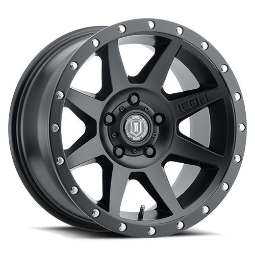 18x9 Icon Alloys Rebound Satin Black Wheel 5x150 (25mm)