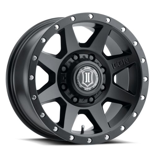 18x9 Icon Alloys Rebound HD Satin Black Wheel 8x180 (12mm)