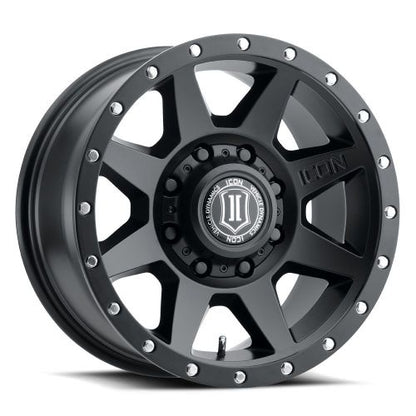 18x9 Icon Alloys Rebound HD Satin Black Wheel 8x180 (12mm)