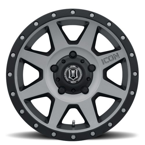 17x8.5 Icon Alloys Rebound Titanium Wheel 6x135 (6mm)