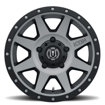 17x8.5 Icon Alloys Rebound Titanium Wheel 6x135 (6mm)