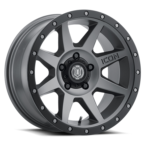 17x8.5 Icon Alloys Rebound Titanium Wheel 5x150 (25mm)