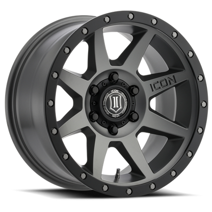17x8.5 Icon Alloys Rebound Titanium Wheel 6x135 (6mm)