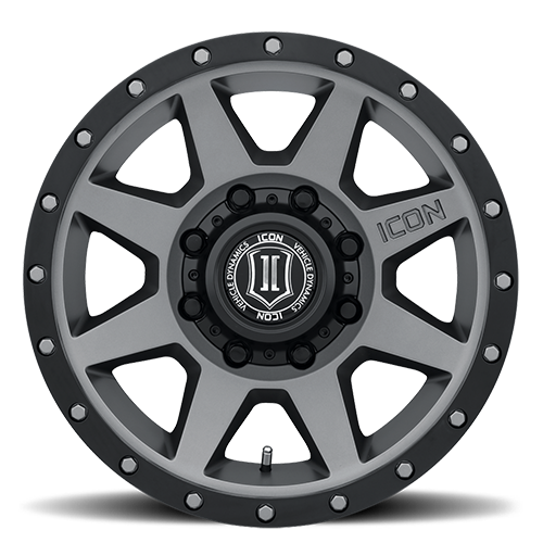 18x9 Icon Alloys Rebound HD Titanium Wheel 8x6.5 (12mm)