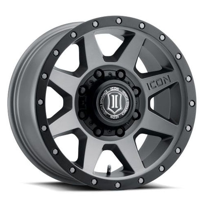 18x9 Icon Alloys Rebound HD Titanium Wheel 8x6.5 (12mm)