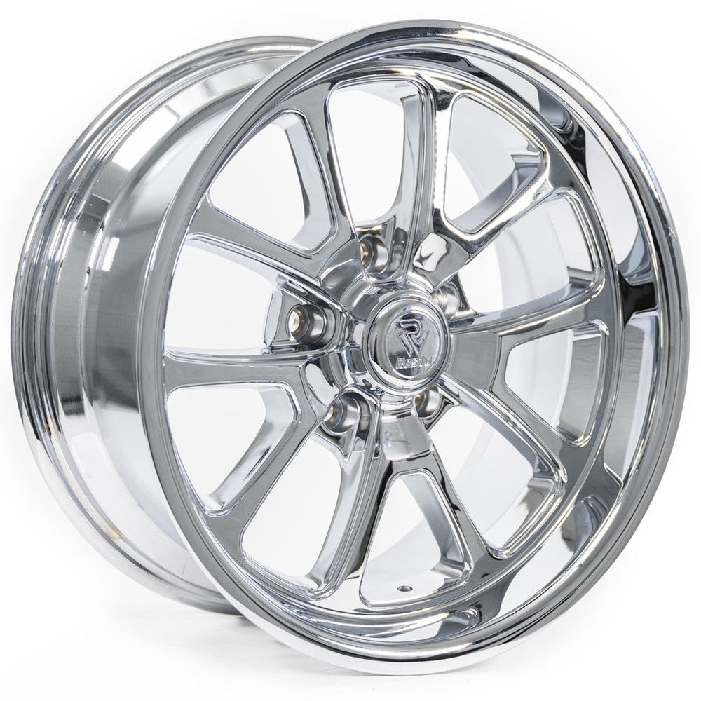 20x8 Resto R101 Laguna Milled Window Chrome Plated Wheel 5x4.75 (1mm)