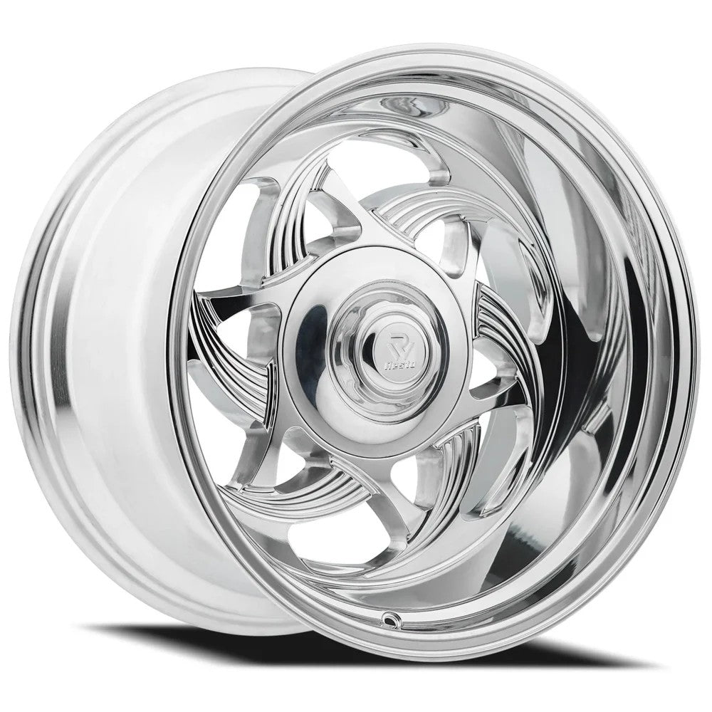 18x11 Resto R104 EL 701 Milled and Polished Wheel 6x135 (-25mm)