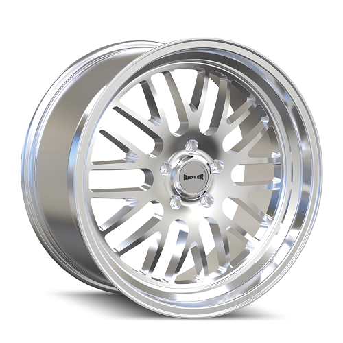 20x8.5 Ridler 607 Polished Wheel 5x5 (0mm)