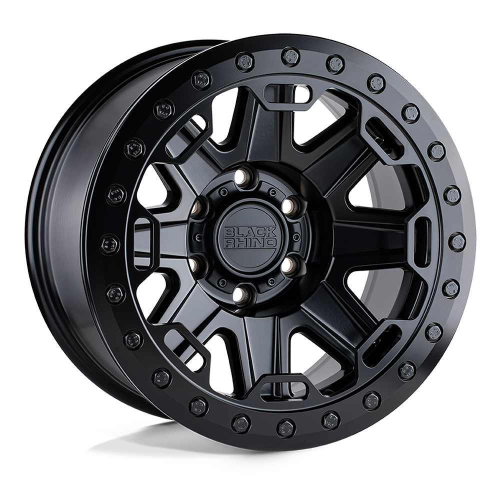 17x8.5 Black Rhino RIFT MATTE BLACK Wheel 5x5 (-38mm)