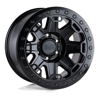 17x8.5 Black Rhino RIFT MATTE BLACK Wheel 5x5 (-38mm)