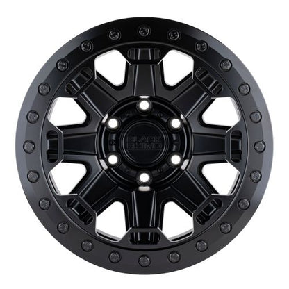17x8.5 Black Rhino RIFT MATTE BLACK Wheel 6x5.5 (0mm)