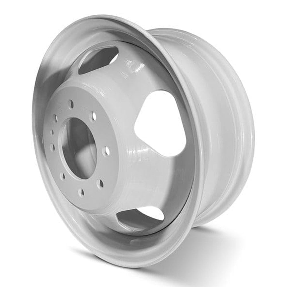 17x6.5 Road Ready RRW-8076B White DUALLY Wheel 8x6.5 (133mm)