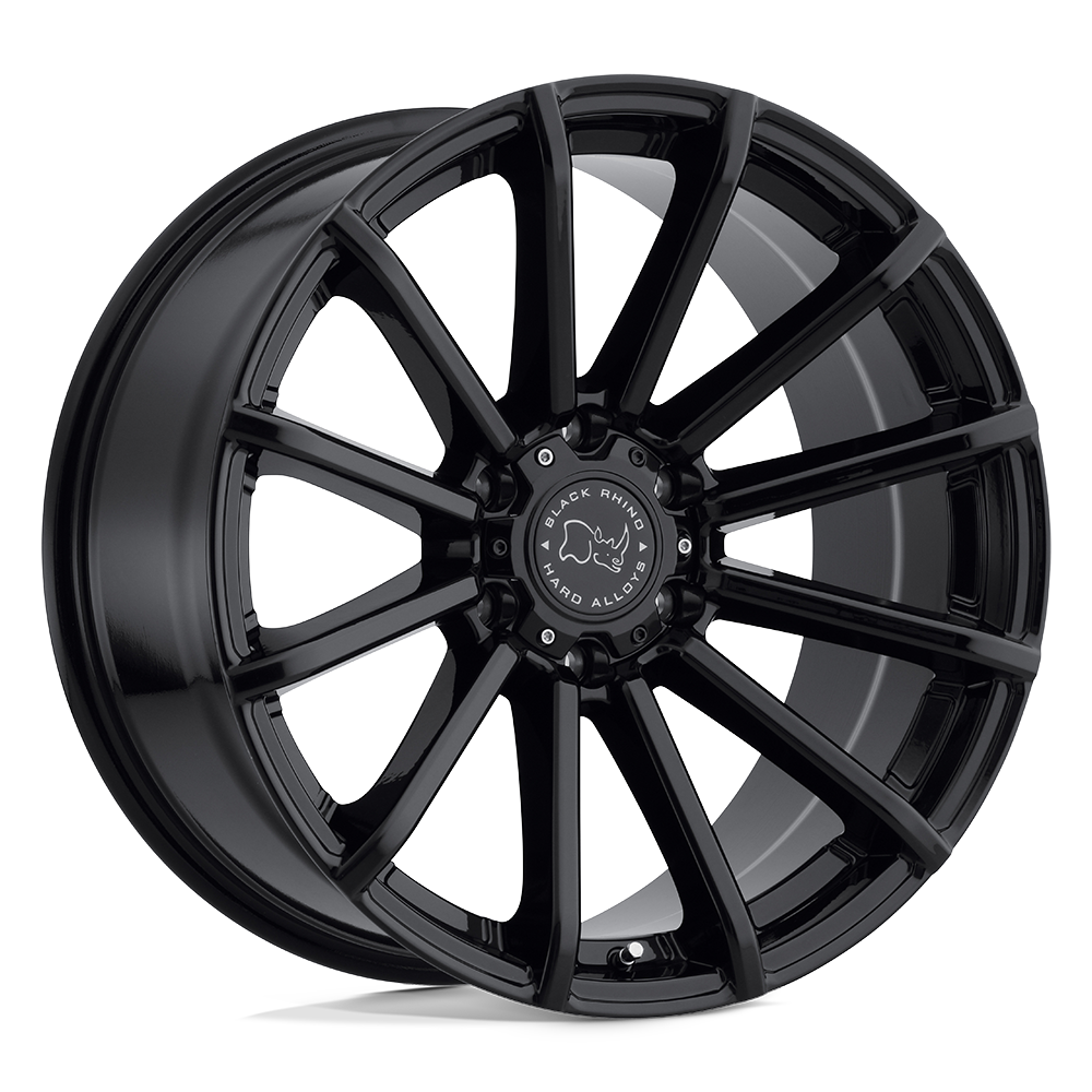 20x9.5 Black Rhino ROTORUA GLOSS BLACK Wheel 6x5.5 (12mm)