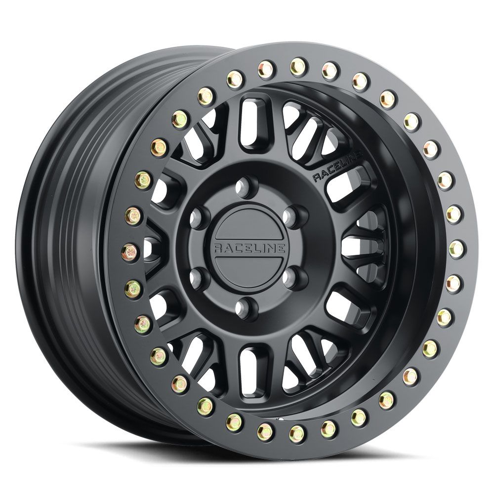 17x9 Raceline RT951B Ryno BEADLOCK Satin Black Wheel 8x6.5 (-12mm)