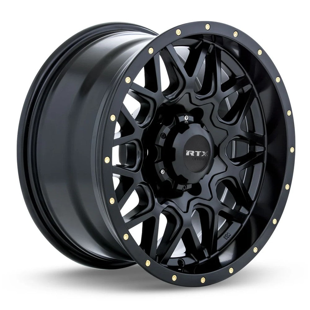 18x9 RTX Canyon Satin Black Wheel 6x5.5 (10mm)