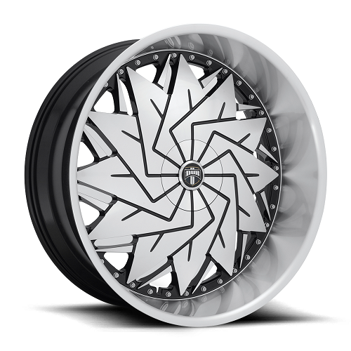 26x10 S234 Dub Dazr Gloss Black Machined Wheel 5x115/5x120 (5mm)
