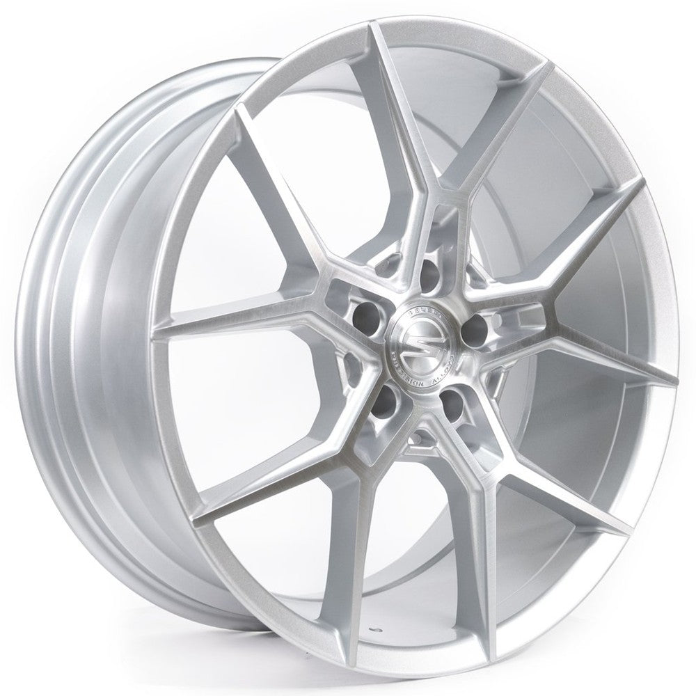 20x10.5 Select S102 Alpine Gloss Silver Brushed Wheel 5x112 (38mm)