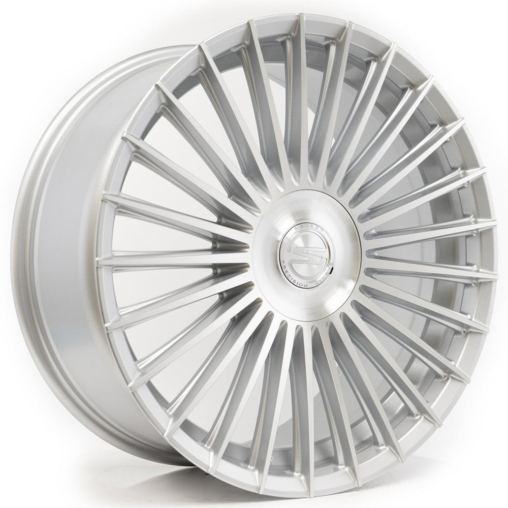 22x9 Select S103 Bristol Gloss Silver Machined Wheel 5x112 (20mm)
