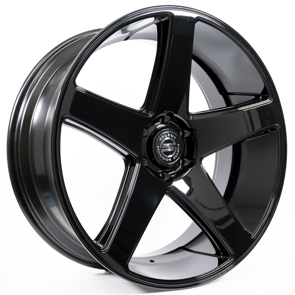 24x10 Select S104 Spectrum Glossy Black Wheel 5x5 (15mm)