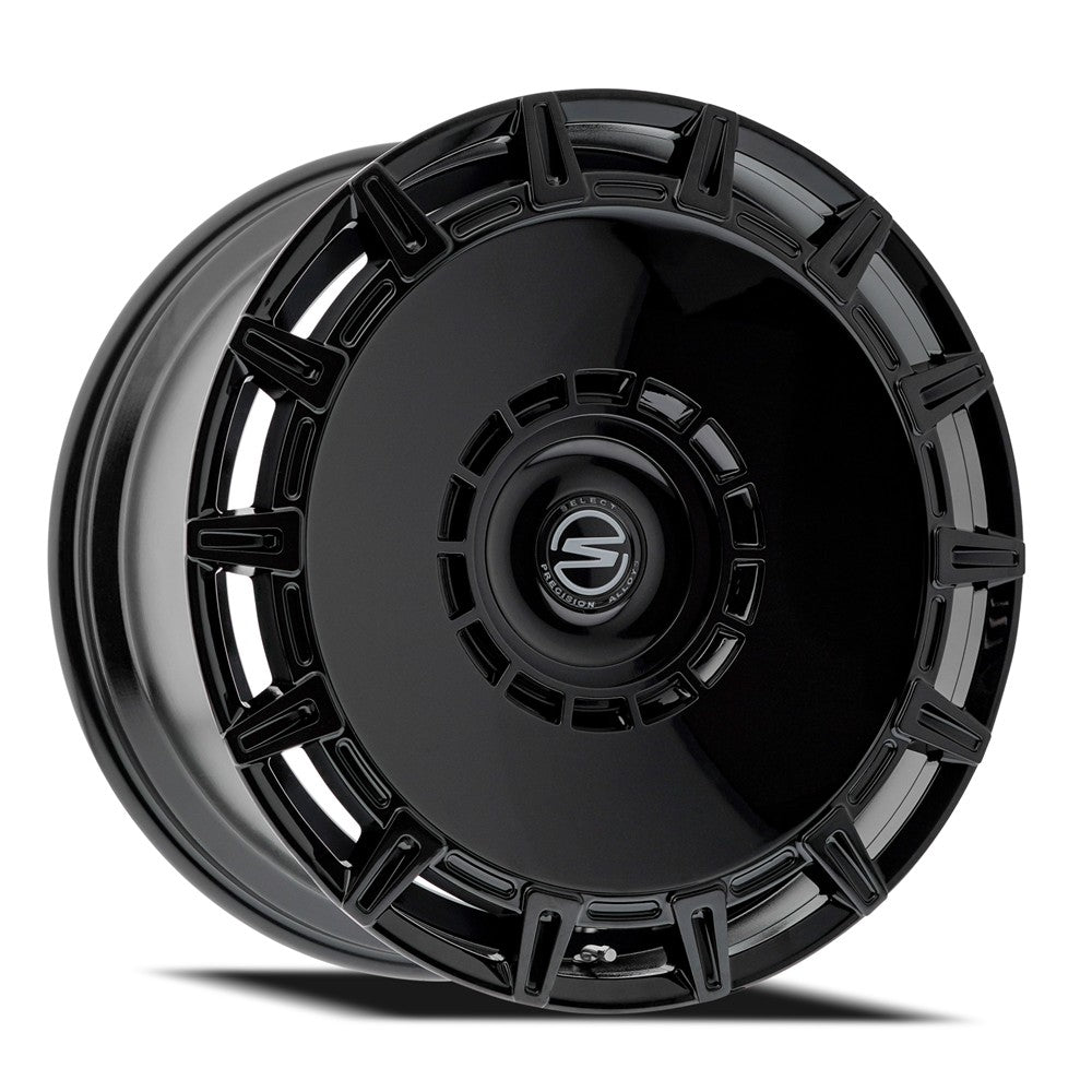 24x10 Select S106 Apollo Glossy Black Wheel 6x5.5 (25mm)