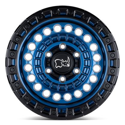 20x9.5 Black Rhino Sentinel Cobalt Blue W/ Black Ring Wheel 8x170 (-18mm)