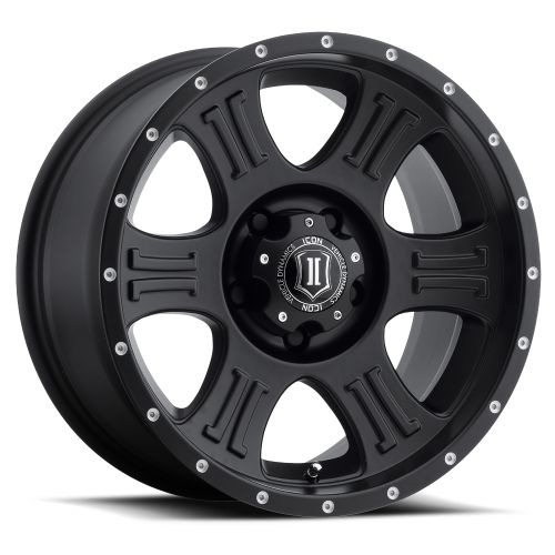 20x9 Icon Alloys Shield Satin Black Wheel 5x150 (16mm)