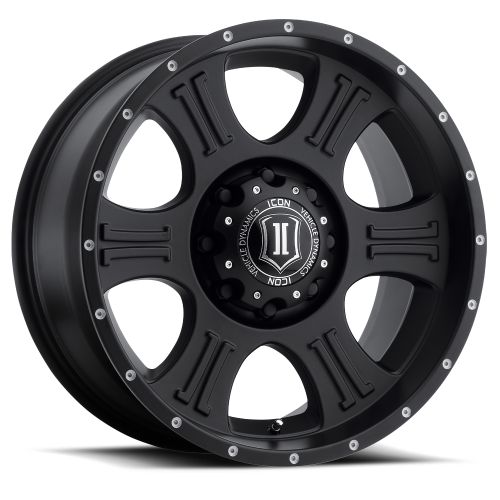 20x9 Icon Alloys Shield Satin Black Wheel 8x180 (12mm)