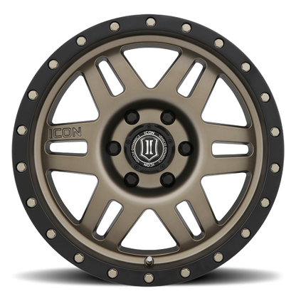 17x8.5 Icon Alloys Sixspeed Bronze Wheel 6x5.5 (0mm)