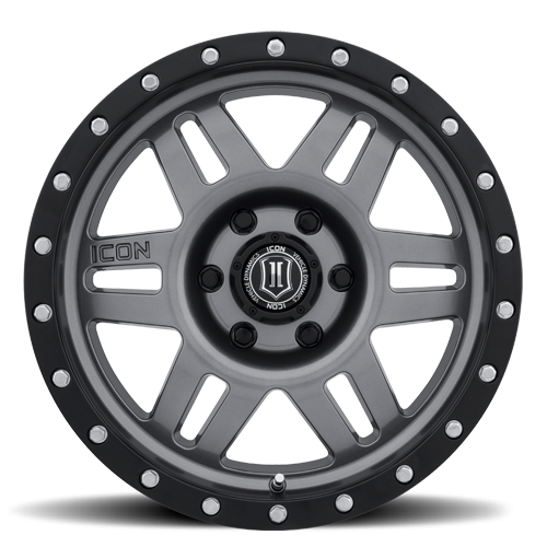 17x8.5 Icon Alloys Sixspeed Gunmetal Wheel 6x135 (6mm)