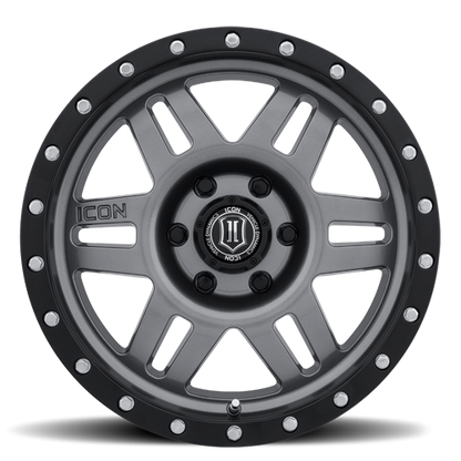 17x8.5 Icon Alloys Sixspeed Gunmetal Wheel 6x135 (6mm)