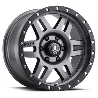17x8.5 Icon Alloys Sixspeed Gunmetal Wheel 6x135 (6mm)