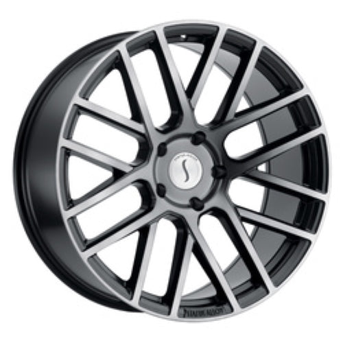 22x9.5 Status ROGUE MATTE BLACK W/ TINTED MACHINED FACE Wheel 5x5.5 (15mm)