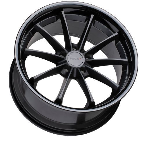 20x8.5 TSW SWEEP MATTE BLACK W/ GLOSS BLACK LIP Wheel 5x120 (20mm)