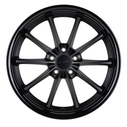 20x8.5 TSW SWEEP MATTE BLACK W/ GLOSS BLACK LIP Wheel 5x120 (20mm)
