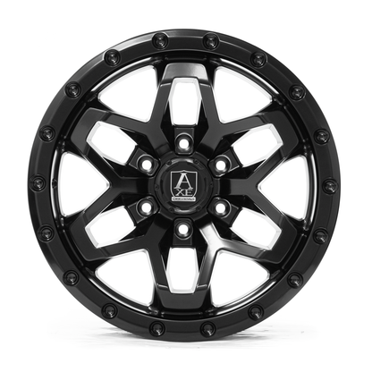 17x9 Axe Syrinks Satin Black Wheel 5x5 (-15mm)