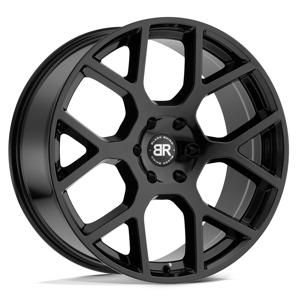 22x9.5 Black Rhino TEMBE GLOSS BLACK Wheel 5x5.5 (20mm)