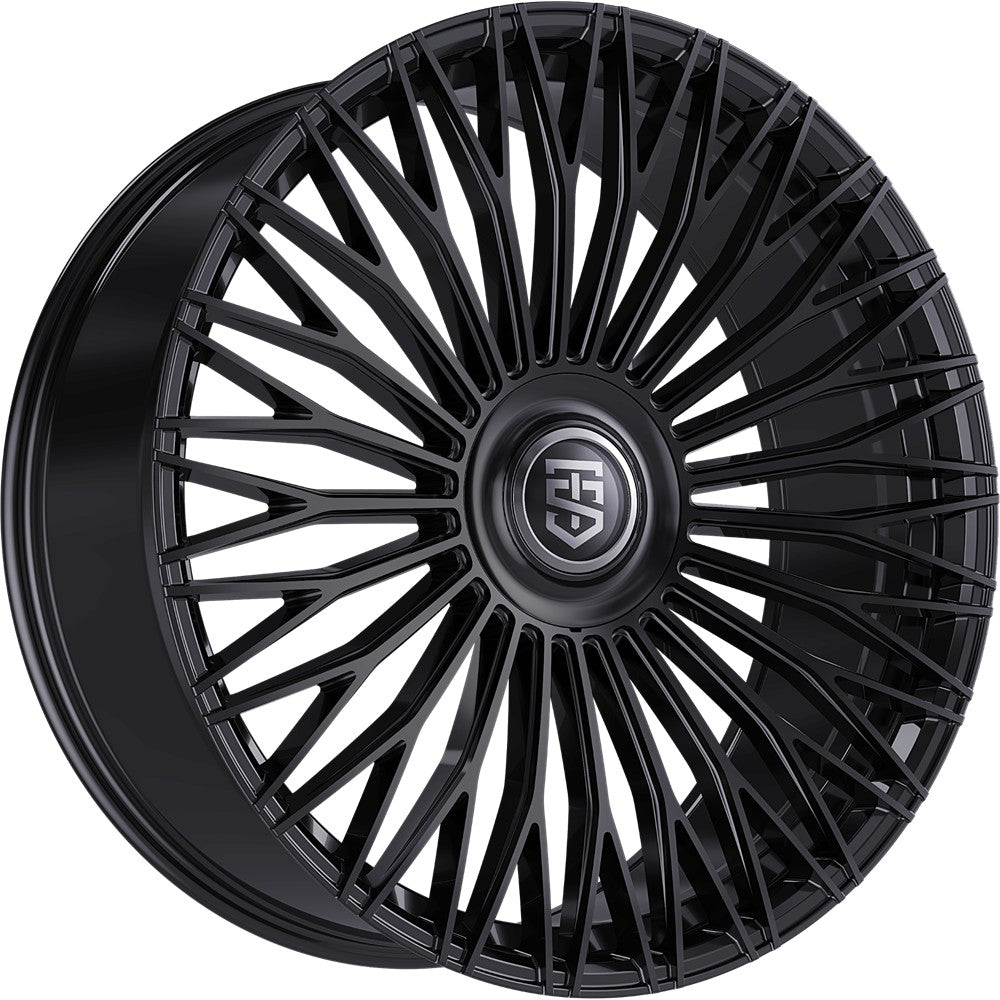 22x9 TIS Motorsports 507B Gloss Black Wheel 5x112/5x4.5 (40mm)