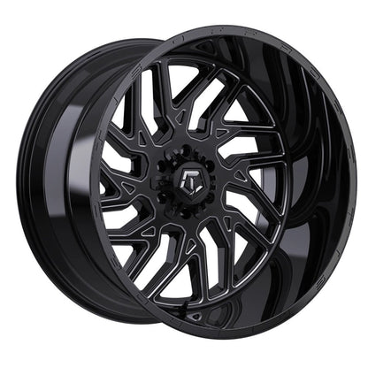20x9 TIS 544BM Gloss Black Milled Wheel 8x170 (17mm)