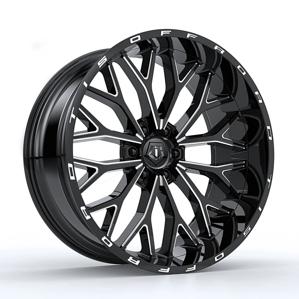 20x9 TIS 565BM Black w/Milled Accents Wheel 6x5.5 (18mm)