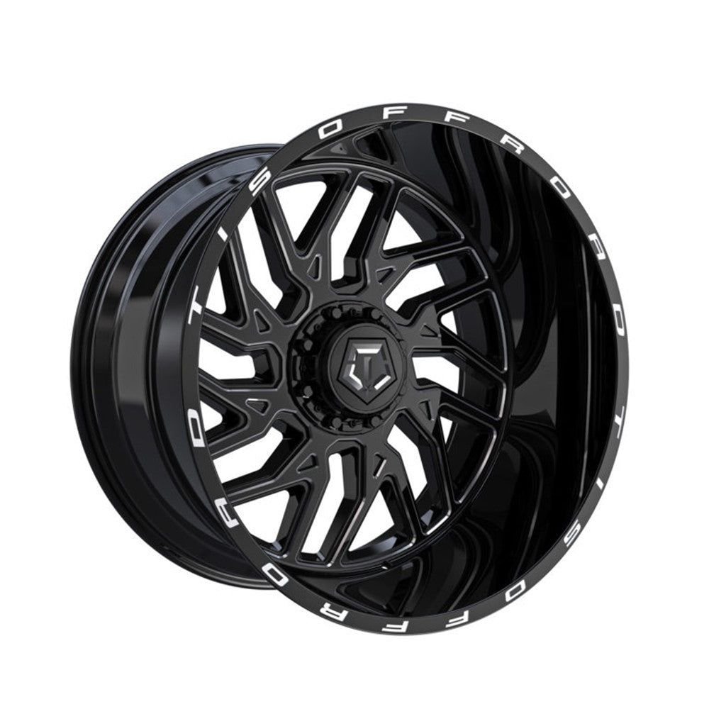 20x12 TIS 544BM Gloss Black Milled Wheel 6x135/6x5.5 (-44mm)