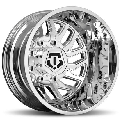 20x8.25 TIS 544C Chrome Plated Dually Rear Wheel 8x210 (-198mm)
