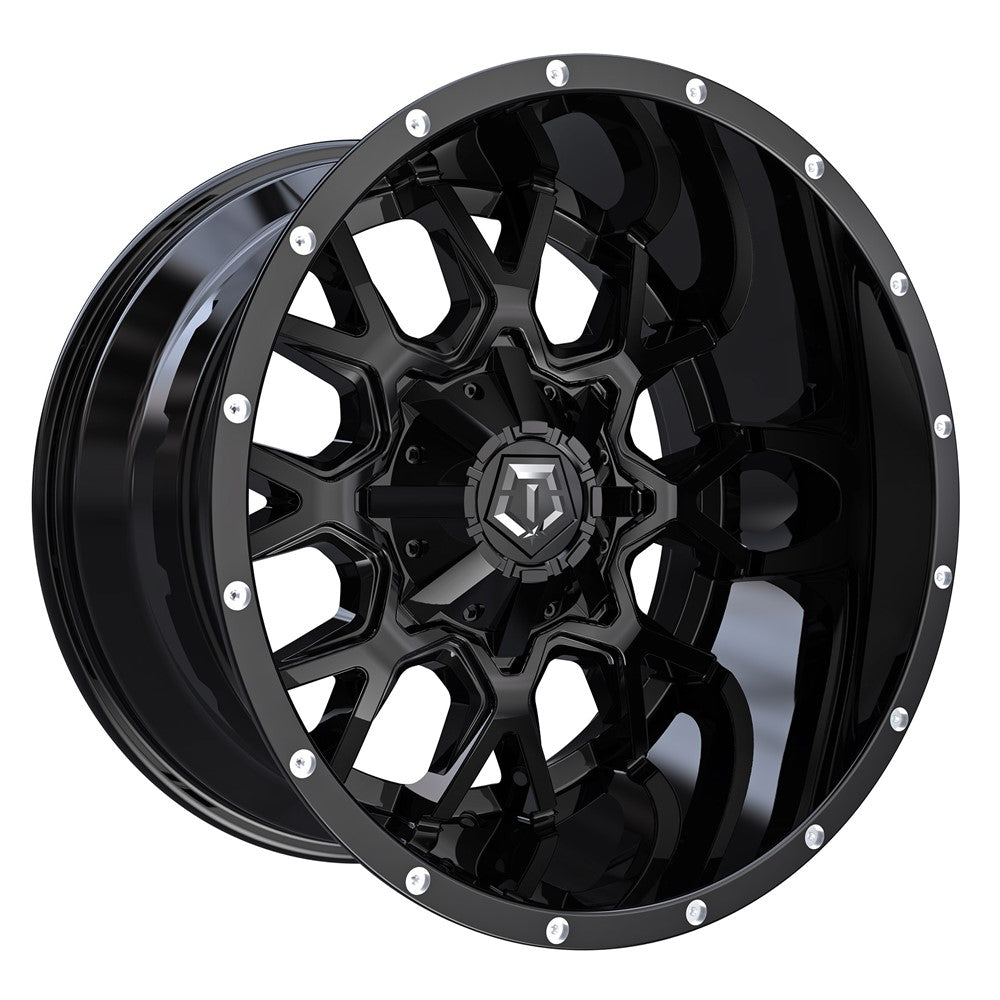 18x9 TIS 549B Satin Black w/Spot Milled Lip Wheel 5x4.5/5x5 (-12mm)