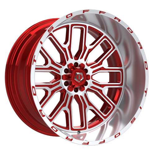 26x14 TIS 560MRL Gloss Red Machined Face Wheel 8x180 (-76mm)