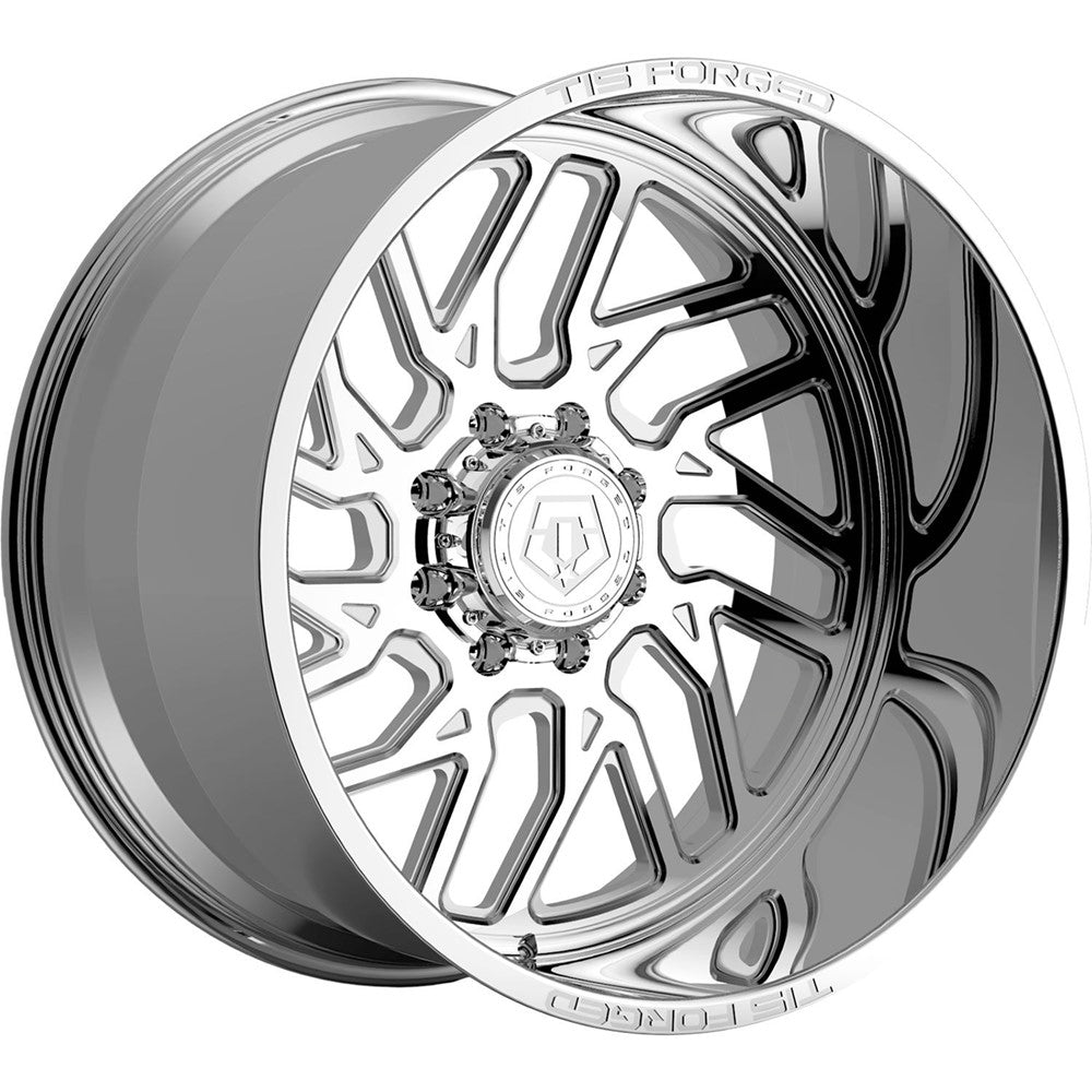 24x14 TIS F51P1 Forged Full Polished Wheel 8x170 -76