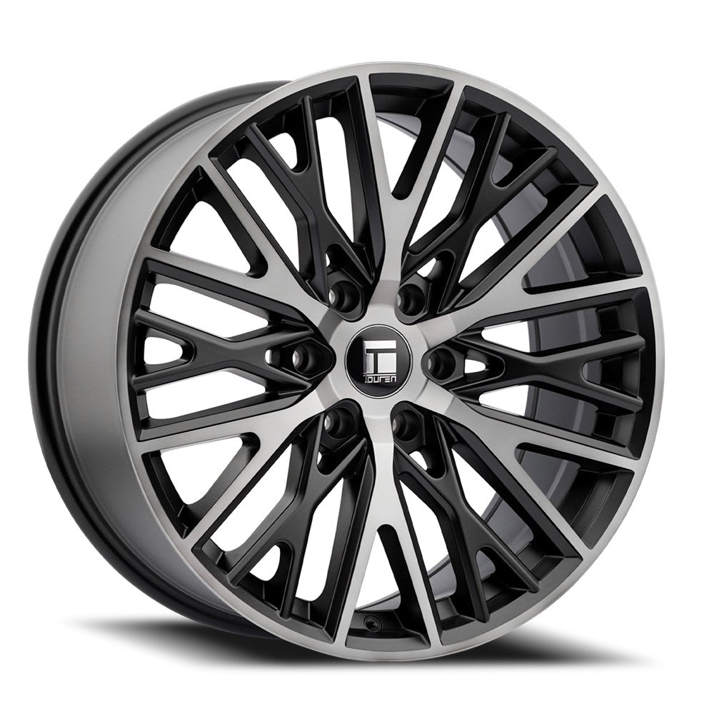 19x8.5 Touren TR91 Brushed Matte Black W/Dark Tint Wheel 5x4.5 (35mm)