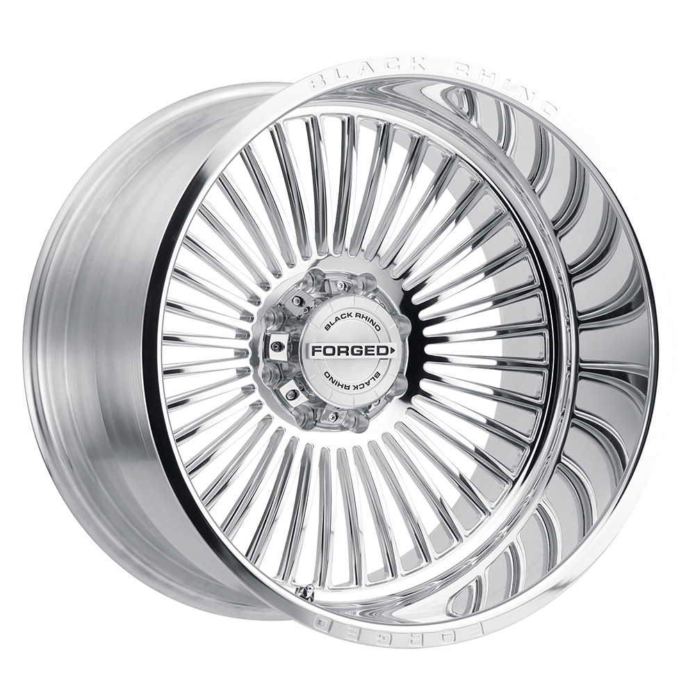24x14 Black Rhino HORUS POLISHED Wheel 8X6.5 (-76mm)