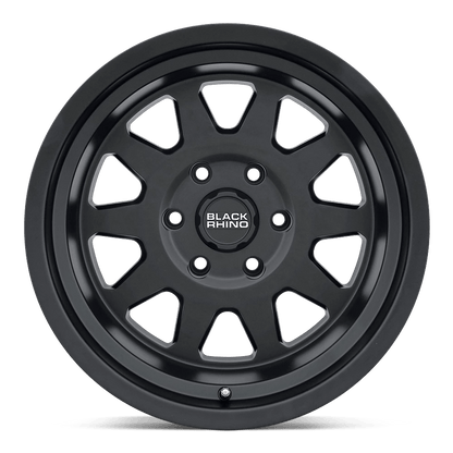 17x8.5 Black Rhino Stadium Matte Black Wheel 6x4.5 (0mm)