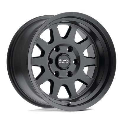 17x8.5 Black Rhino Stadium Matte Black Wheel 6x4.5 (0mm)