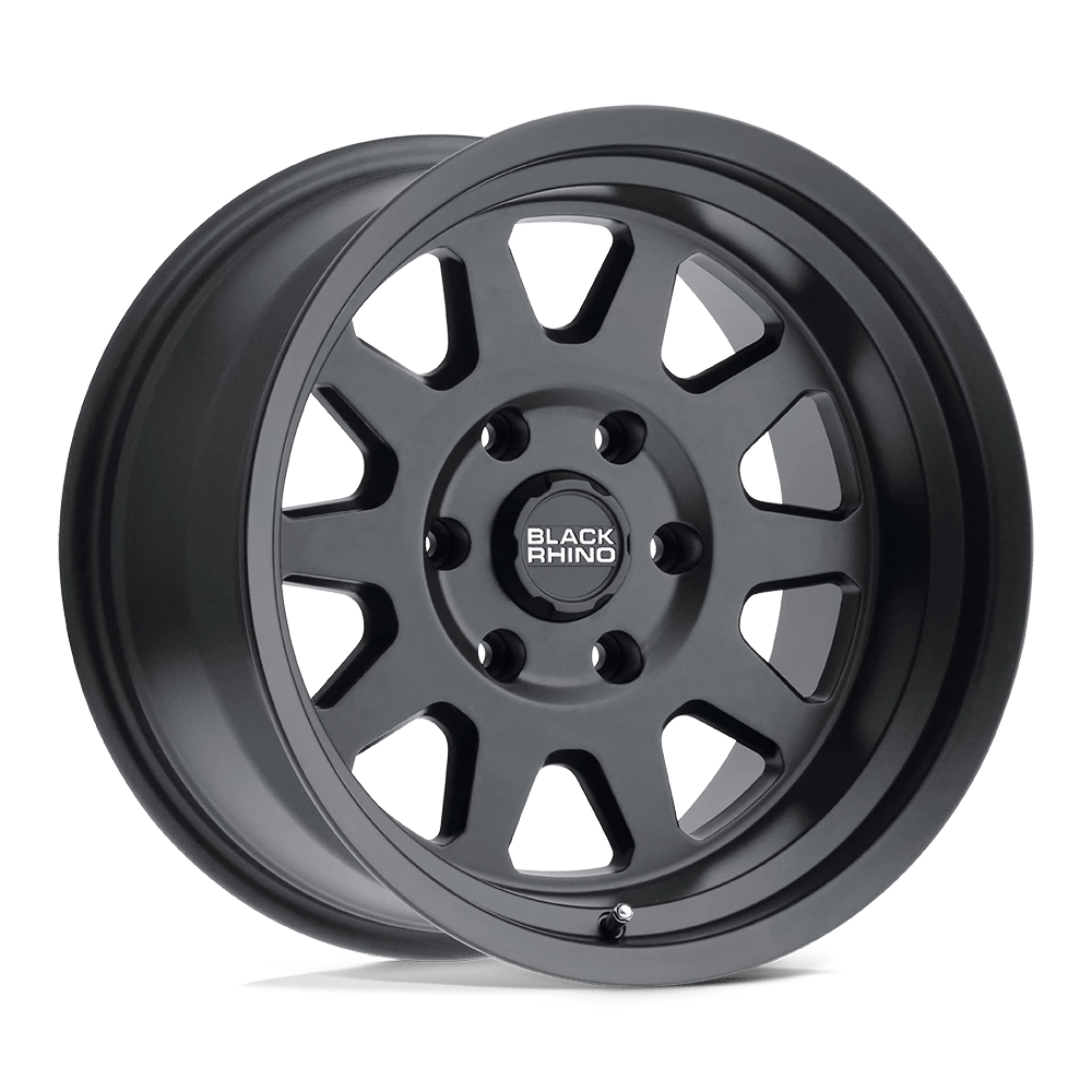 16x8 Black Rhino Stadium Matte Black Wheel 5x4.5 (-10mm)